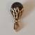 Antique 14k Gold Black Tahitian Pearl Pendant 2 thumbnail