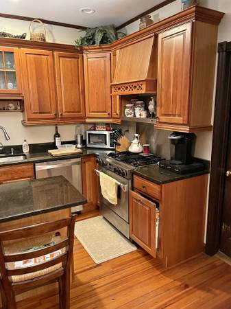 Cherry Cabinets and Granite Countertop 1