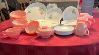 Mid-Century Melmac Dinnerware -Catalina Pink Roses $50  OBO 1