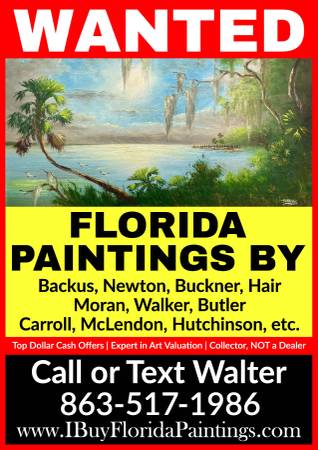Florida Landscape and Wildlife Painted Scenes 1