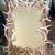 CUSTOM MADE REAL WOOD FRAME AND REAL HORNS WALL MIRROR 1 thumbnail