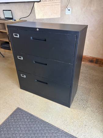 Black file cabinet 1