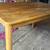 Solid wood block dining table kitchen table small table natural color L48”*W30 5 thumbnail