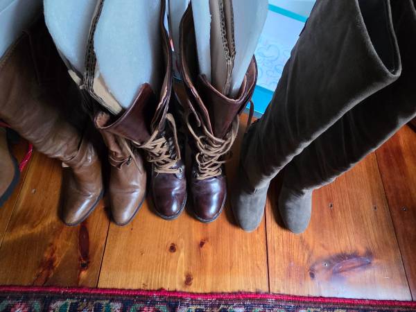 3 pair boots 1