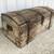 VINTAGE WEATHERED/WORN/DIRTY HEAVY WOOD CHEST/TRUNK 1 thumbnail