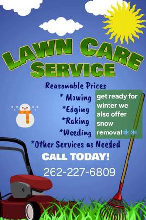 Lawn Mowing Yard Leaf Clean up  Junk Trash Brush Removal &Snow Removal 1