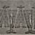 Anchor Hocking Glasses 6 Frosted Coin Dot Etched Pilsner Clear Glass 12 thumbnail