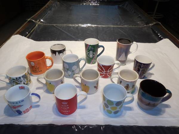 Mugs/Cups: Starbucks, Cypress, Crate & Barrell, iittala, English Mug 1