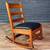 Arts & Craft Mission Tiger Oak & Leather Rocking Chair by Stickley, c. 1 thumbnail
