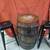 Whiskey Barrell Table with Tempered Glass Top 2 thumbnail