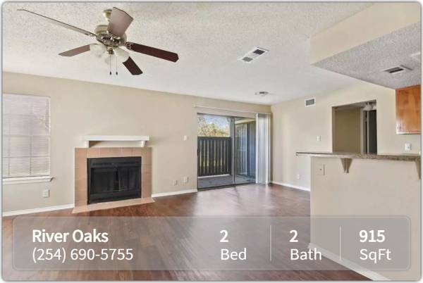 $1,244 / 2br - 915ft2 - ¡Hazlo en línea! Servicios convenientes para residentes en línea (Kileen - Fort Cavazos)63806837502593120