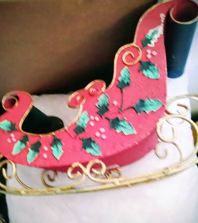 Santa Claus Christmas Sleigh (Metal) 1