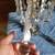 Antique Crystal Lamp -Tall, Huge Prisms, Nice Color, Hollywood Regency 9 thumbnail