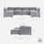 Beautiful Zinus Luca Double Chaise Sectional Sofa 4 thumbnail