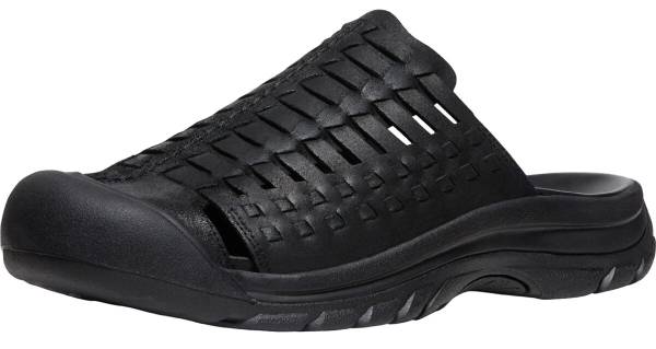 KEEN Men's Suede San Juan Sandal II, Taupe Gray & Black, Size 10M