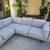 Modern Mid Century Gray Sectional Couch 4 thumbnail