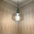 Amber Glass Plug-In Pendant Light (Mid-Century Style) 3 thumbnail