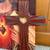 Art: Glossed Canvas Jesus Christ with Cross. Wood. 3 thumbnail