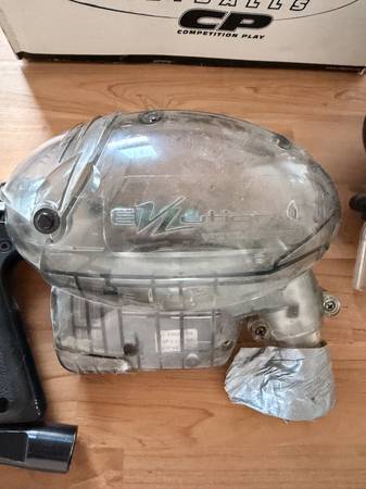 ViewLoader eVolution Electronic Paintball Hopper, Clear 1