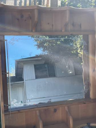 Mirror with pine frame 1