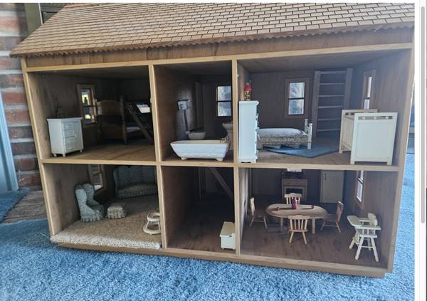 Vintage Handmade Doll House - toys & games - by owner - sale