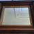 Shadow Box Mirror Carved Walnut Frame Gold Paint Liner Vintage  20"L 2 thumbnail