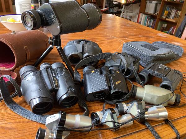 Small Optics bundle; 5 monoculars, 5 binoculars 1