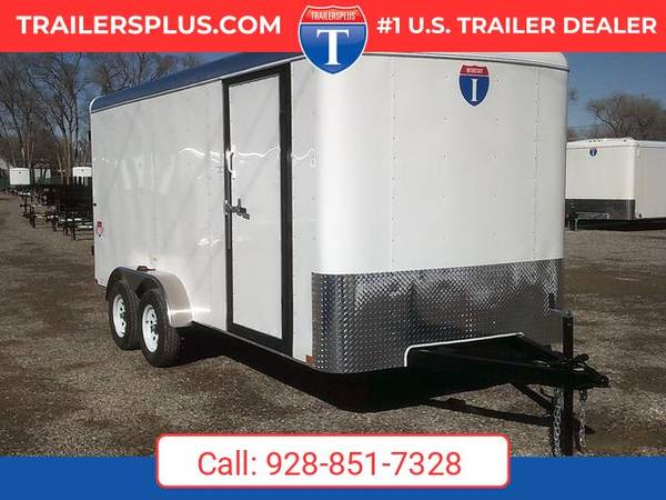 2027 Interstate 7X16 Victory Cargo Trailer White 1