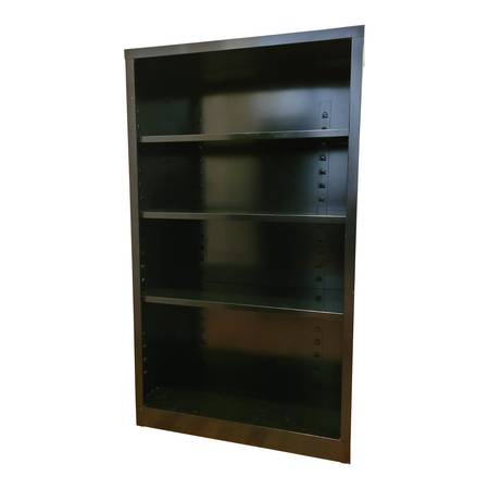 Vintage Black Steel Tanker Bookcase Book Shelf, 4 Available 1