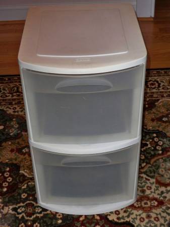 New White Storage Bin 1