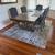 Solid Wood Trestle Dining Table & 6 Chairs Set- Like New 1 thumbnail
