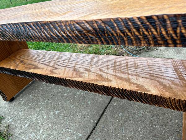 Red oak bench 1