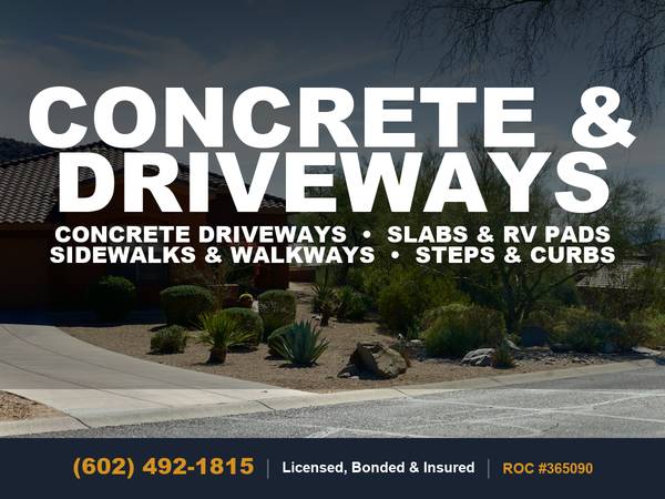Concrete Driveway Flatwork Contractor Installation Pour Build Builder 1