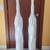 SET OF 2 UNIQUELY MADE, WAVY, SCULPTURED 55" TALL FLOOR VASES 2 thumbnail