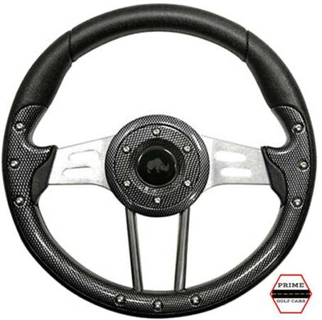CUSTOM STEERING WHEEL ICON OR ADVANCED EV GOLF CART WITH ADAPTER HUB 1