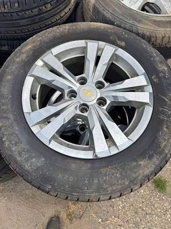 A set of 4 2015 Chevy equinox lt rims and tires 1