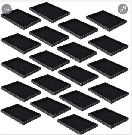 Velvet Lined Stackable Jewelry Trays 1