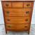 Vintage 1950s Dixie Mahogany Bow-Front Tall Dresser/Chest of Drawers 14 thumbnail