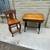 Large Antique School Desk With Solid Wood Chair. 3 thumbnail