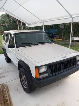 1996 Jeep Cherokee White Four Door 4.0L 6 Cyl 89053 Miles 1