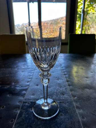 Rogaska crystal wine glasses/water goblets. 1