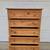 Rustic Pine Wood Highboy Dresser with five Drawers 7 thumbnail