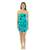 NWT INDAH GREEN STRAPLESS DRESS w BLUE STARS PRINT NEW w TAGS Sz M 2 thumbnail