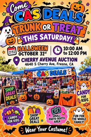 🎃👻 HALLOWEEN FUN AT CHERRY AUCTION THIS SATURDAY! 🎃👻 1