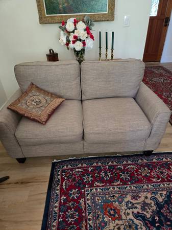 Loveseat, beige 1