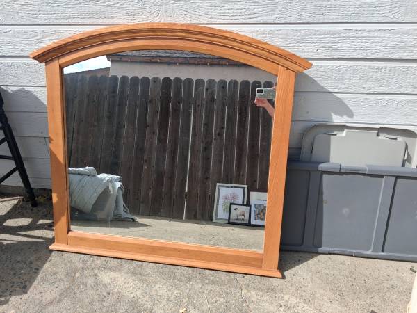Solid Wood Mirror 1