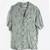 Men's Large (L) Silk Geoffrey Beene Green , Leaf Pattern Shirt 1 thumbnail