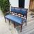 Antique Settee (19th Century) Solid frame. w/ Brass emblems - $325 1 thumbnail