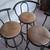 Tall swivel bar stools - set of 3 2 thumbnail