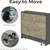 FOLDABLE DINNING TABLE with LEATHER STOOL CHAIR 2 thumbnail